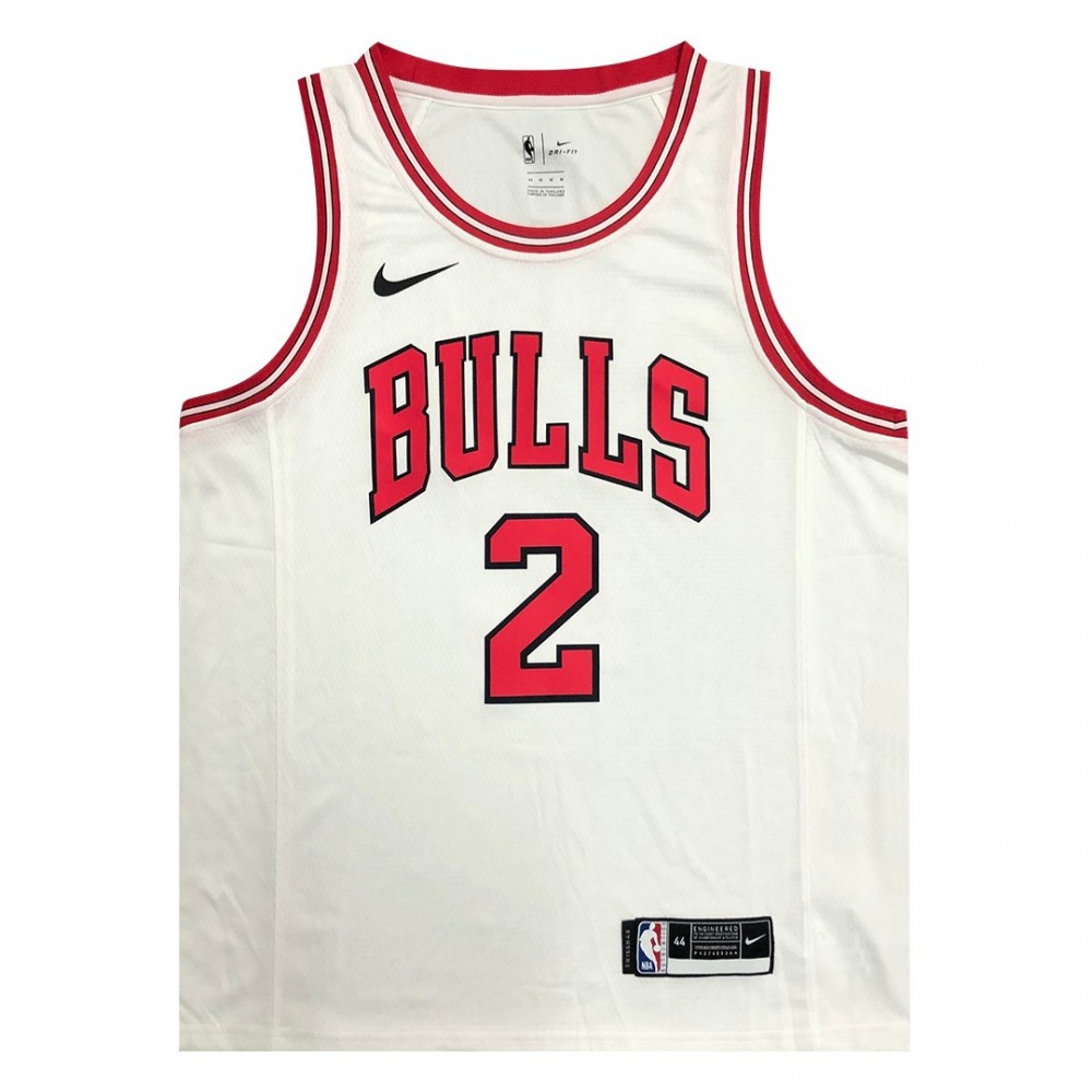 Men's Chicago Bulls Lonzo Ball #2 White Swingman Jersey - Association Edition-Pro Kit Vault | Brand New 26/27 Sports Jerseys